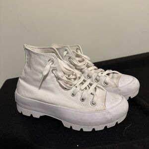 Converse All Star White Canvas High-Tops